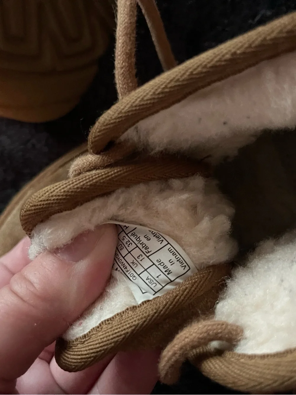 UGG Kids Chestnut Suede Lace-Up Cozy Boots